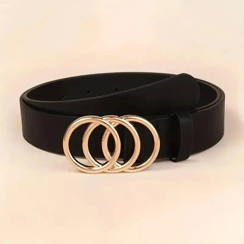 Ella™ Triple Ring Bælte – Tidløs Accessory til Enhver Anledning