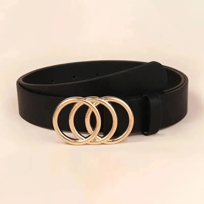 Ella™ Triple Ring Bælte – Tidløs Accessory til Enhver Anledning