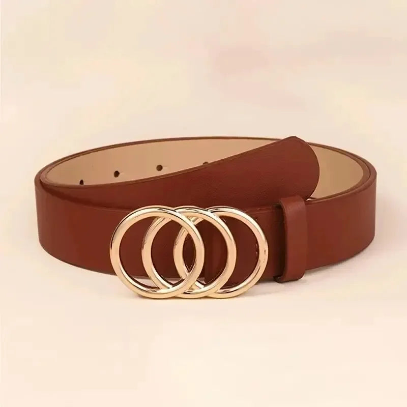 Ella™ Triple Ring Bælte – Tidløs Accessory til Enhver Anledning